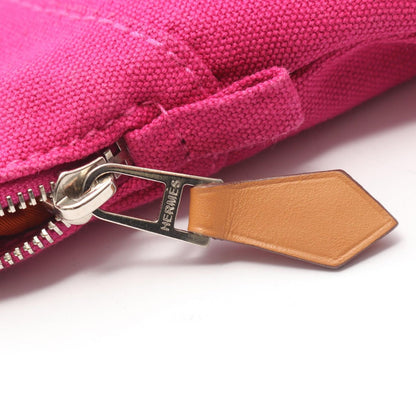 Hermes Pouch Bolide 20 purple Canvas Leather Mini — view 7