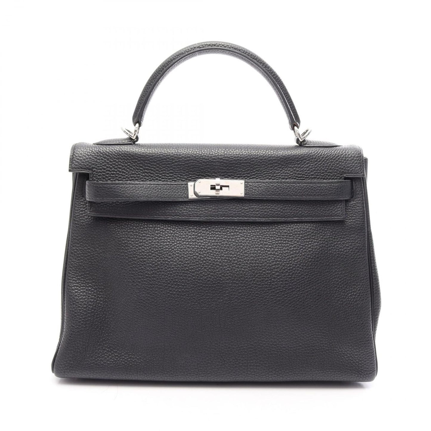 Hermes Handbag Kelly 32 2-Way Black Leather
