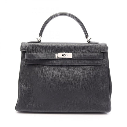 Hermes Handbag Kelly 32 2-Way Black Leather