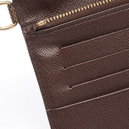 Louis Vuitton Bi Foldlong Wallet Portefeuille Ann Canvas — view 8