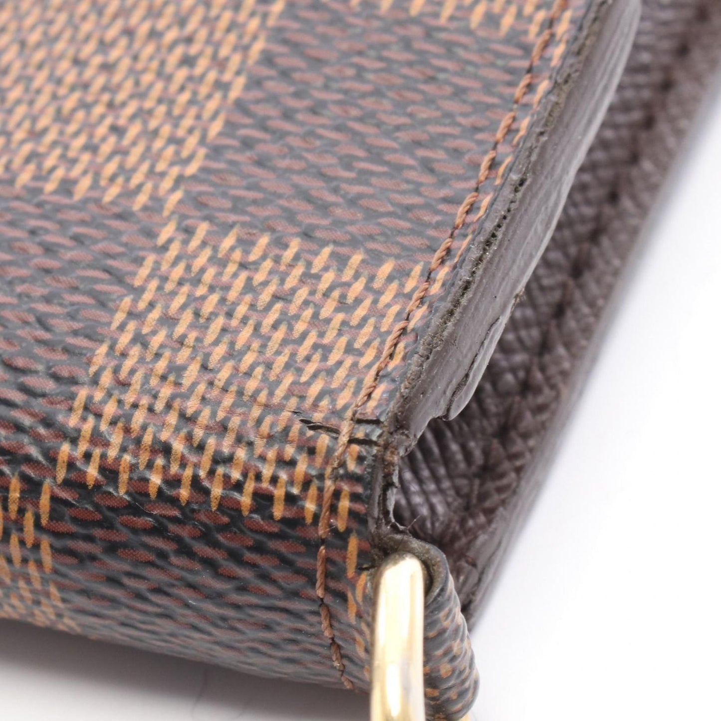 Louis Vuitton Bi Foldlong Wallet Portefeuille Ann Canvas — view 7