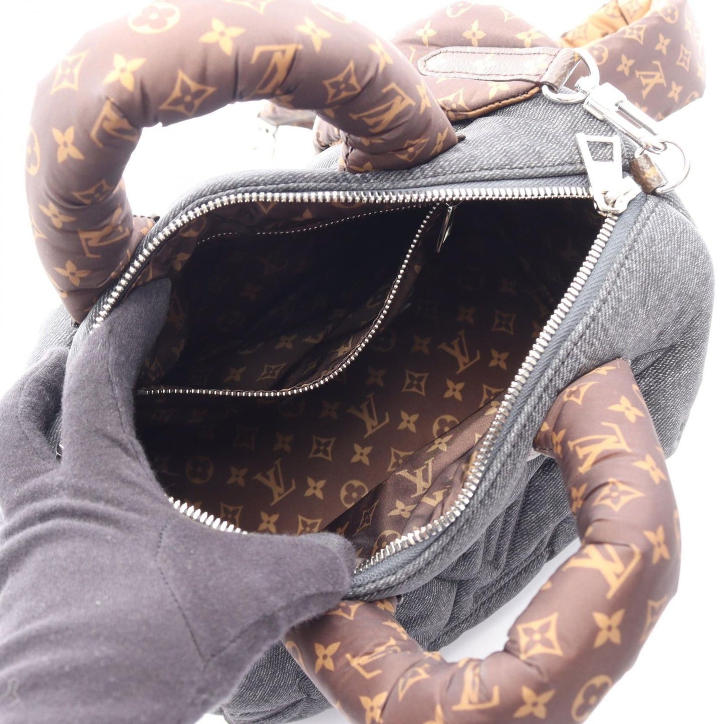 Louis Vuitton Handbag Speedy Bandouliere 25 LV Piro 2-Way Black ns Nylon — view 3