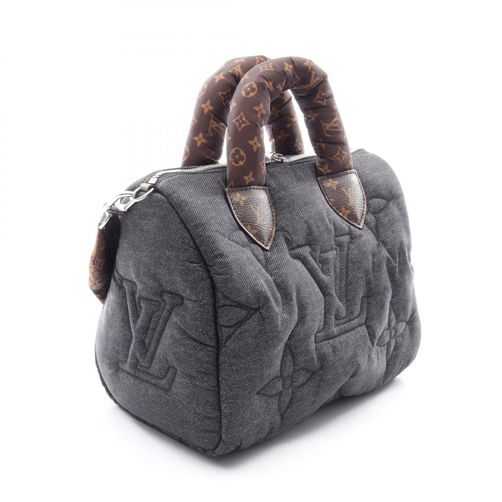 Louis Vuitton Handbag Speedy Bandouliere 25 LV Piro 2-Way Black ns Nylon — view 2