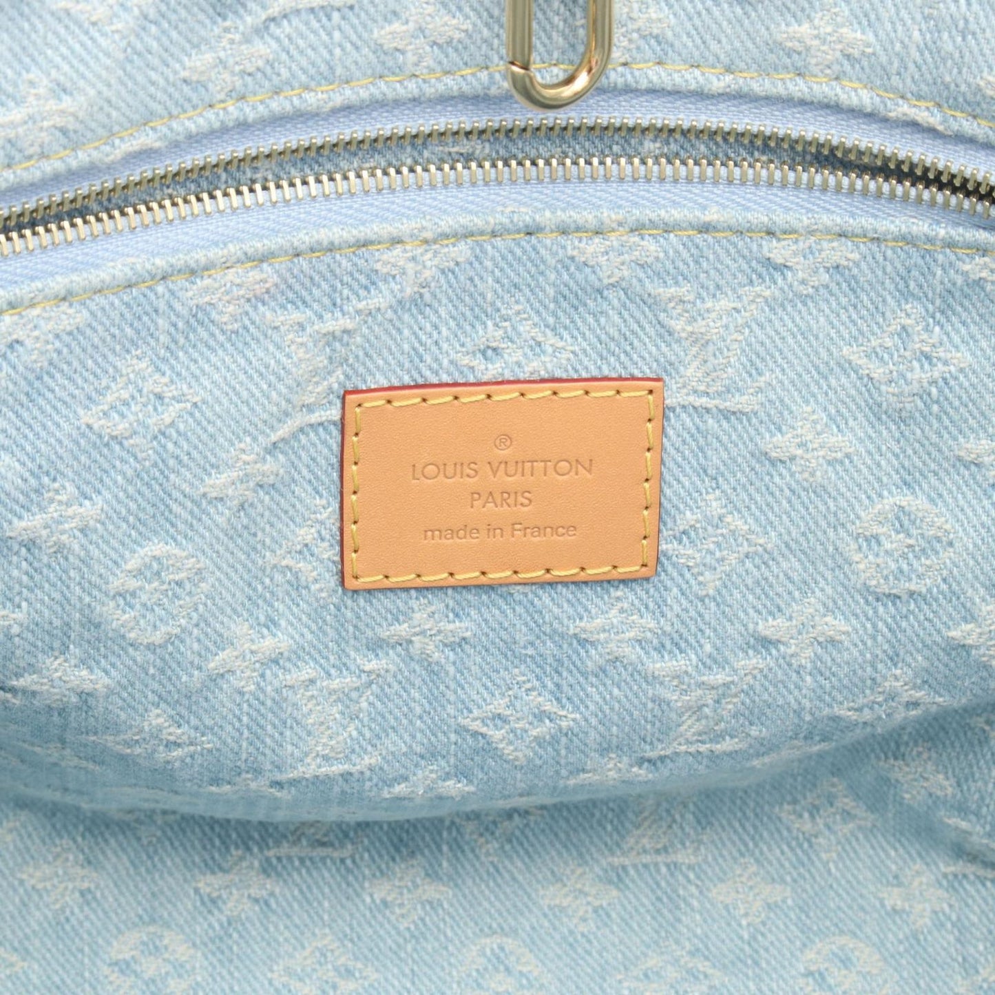 Louis Vuitton Handbag Redtogo 2-Way Skyblue Denim Leather — view 4