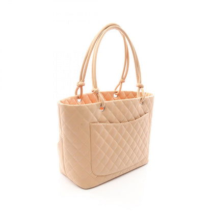 Chanel Tote Cambon Line Beige Leather Enamel — view 2