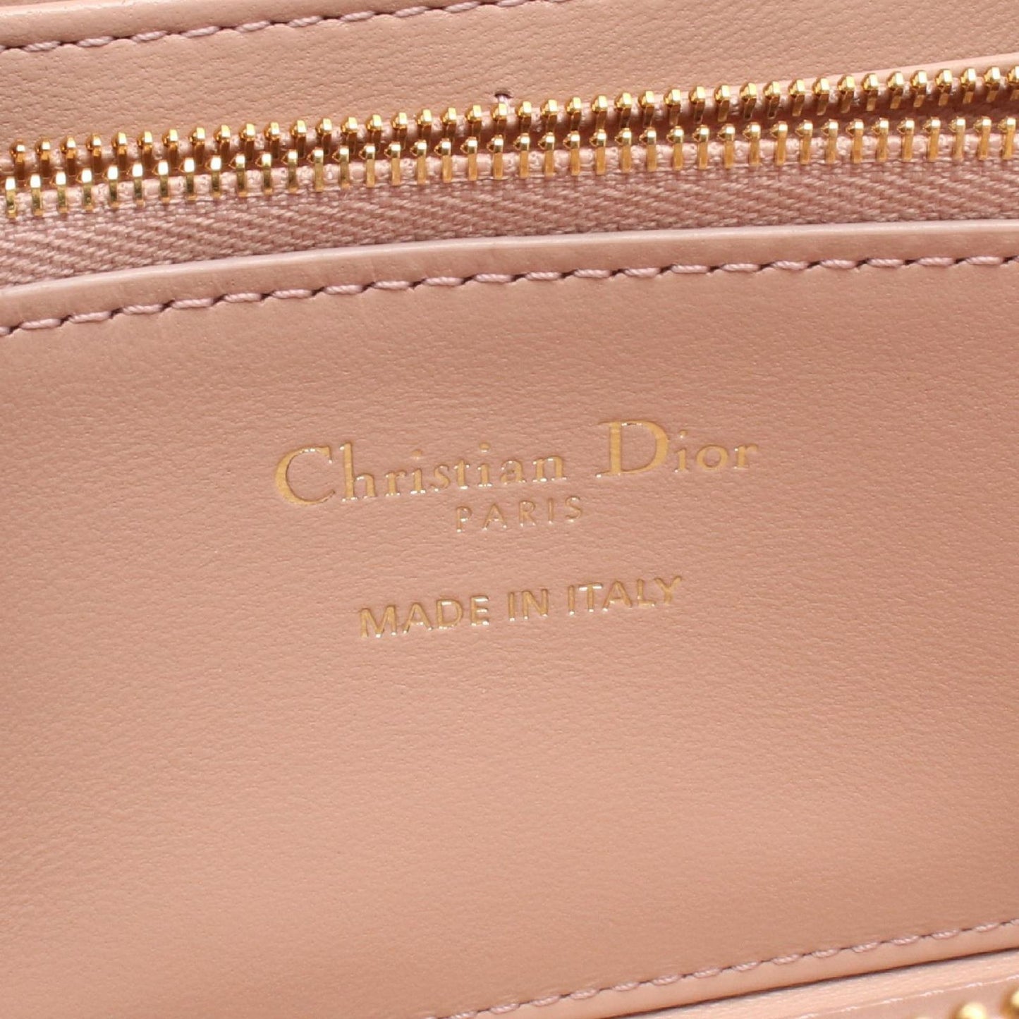 Dior Dio Roundlong Wallet Miss Caro Voyageur Heart Cannage Pink Lambskin — view 4