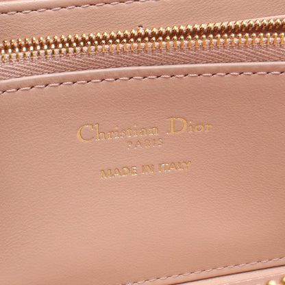 Dior Dio Roundlong Wallet Miss Caro Voyageur Heart Cannage Pink Lambskin — view 4