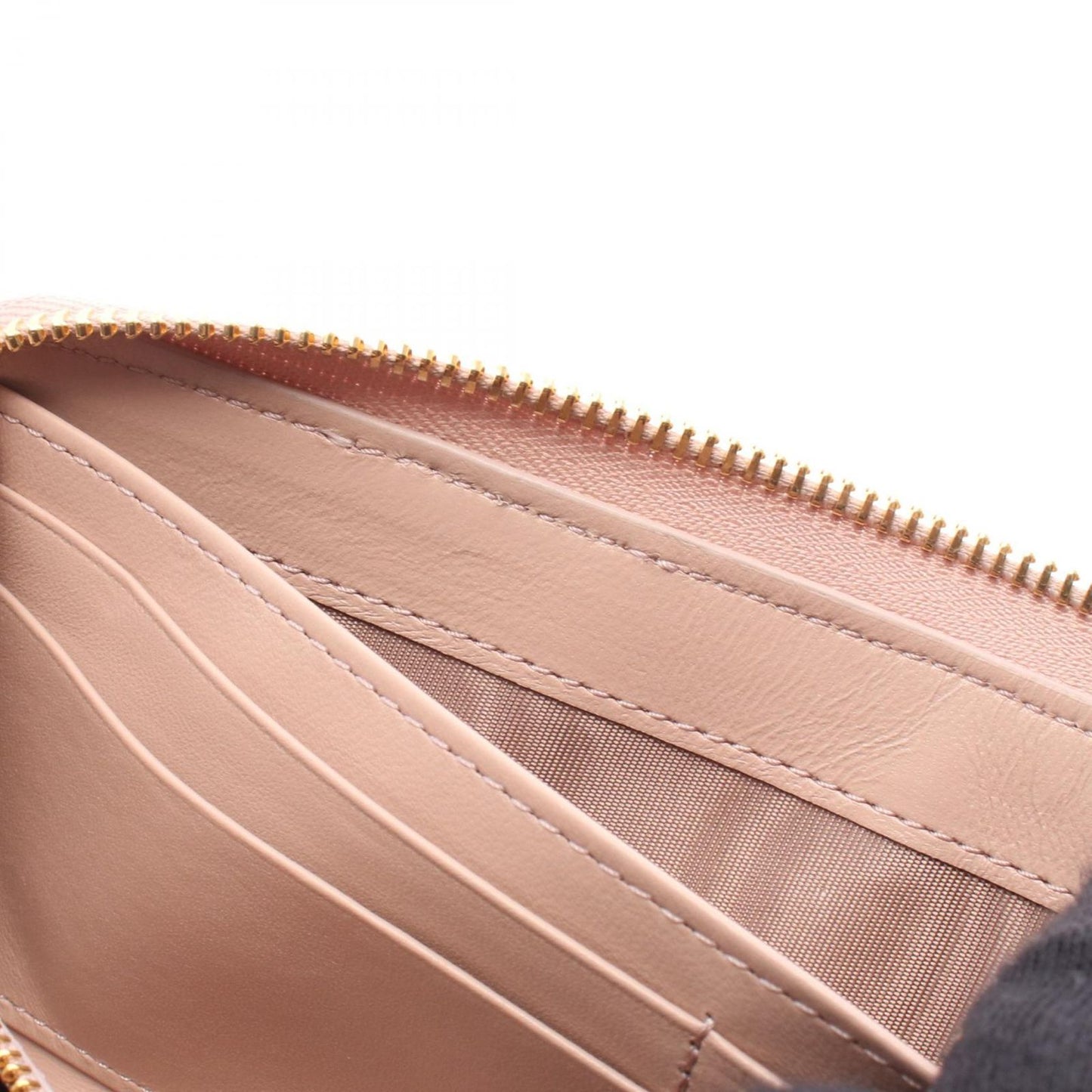 Dior Dio Roundlong Wallet Miss Caro Voyageur Heart Cannage Pink Lambskin — view 5