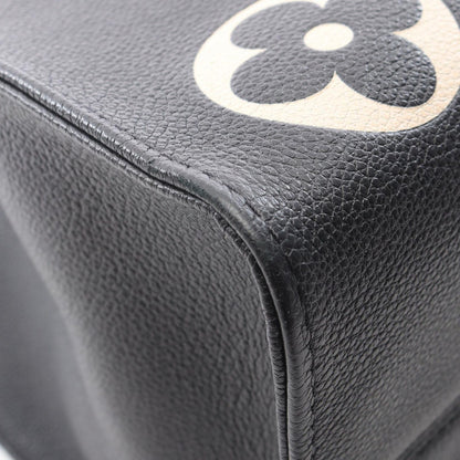 Louis Vuitton Tote On The Go Black Beige Leather — view 5