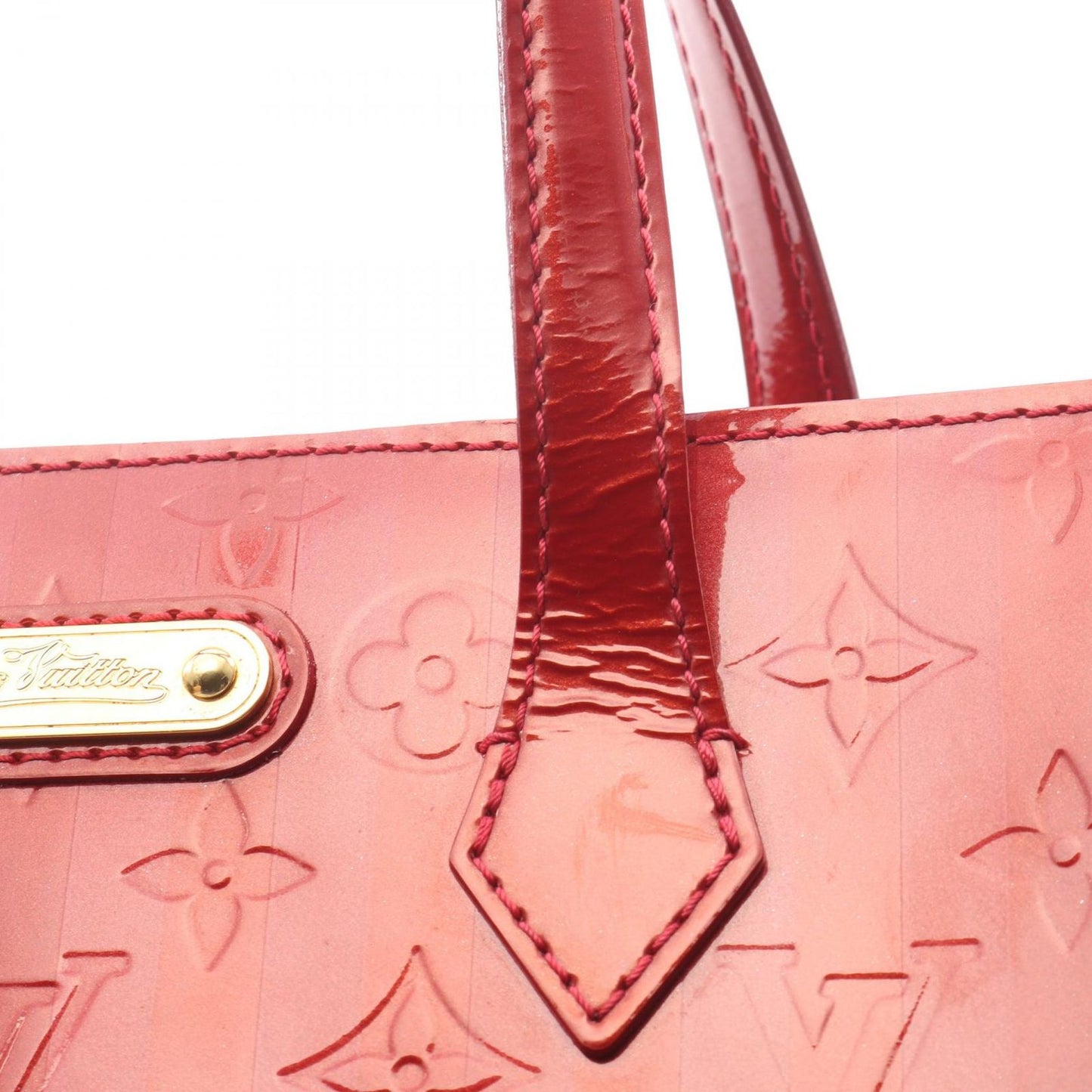 Louis Vuitton Handbag Wi PM Pomme D'amour Leather — view 8