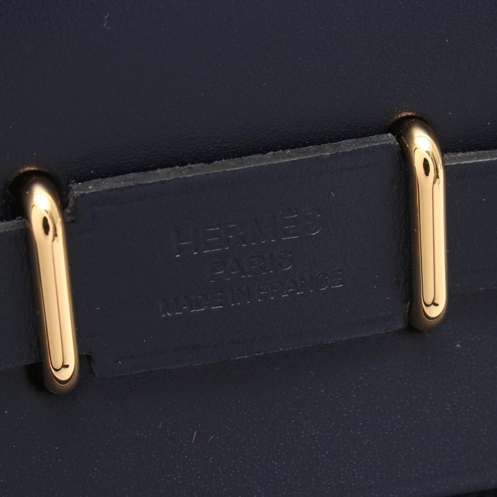Hermes Shoulder Bag Herbag Zip Mini Blue Indigo Leather — view 4