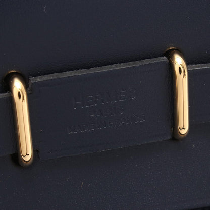 Hermes Shoulder Bag Herbag Zip Mini Blue Indigo Leather — view 4