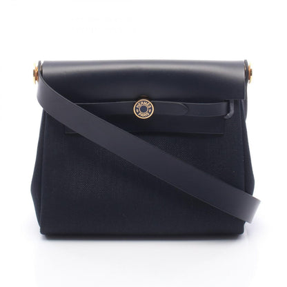 Hermes Shoulder Bag Herbag Zip Mini Blue Indigo Leather