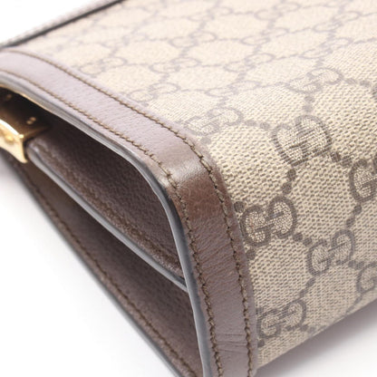 Gucci Shoulder Bag Ophidia GG Spuri Beige Leather Chain — view 7
