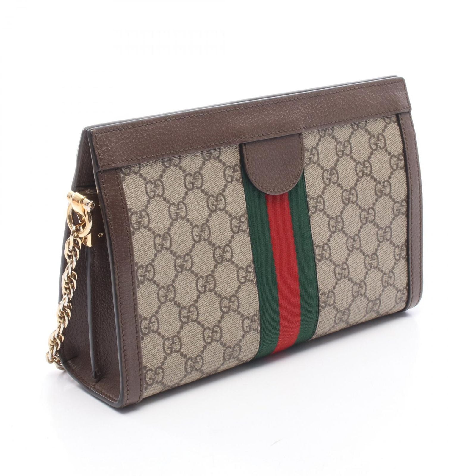 Gucci Shoulder Bag Ophidia GG Spuri Beige Leather Chain — view 2