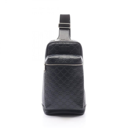 Gucci Waist Bag Guccissima Navy Leather