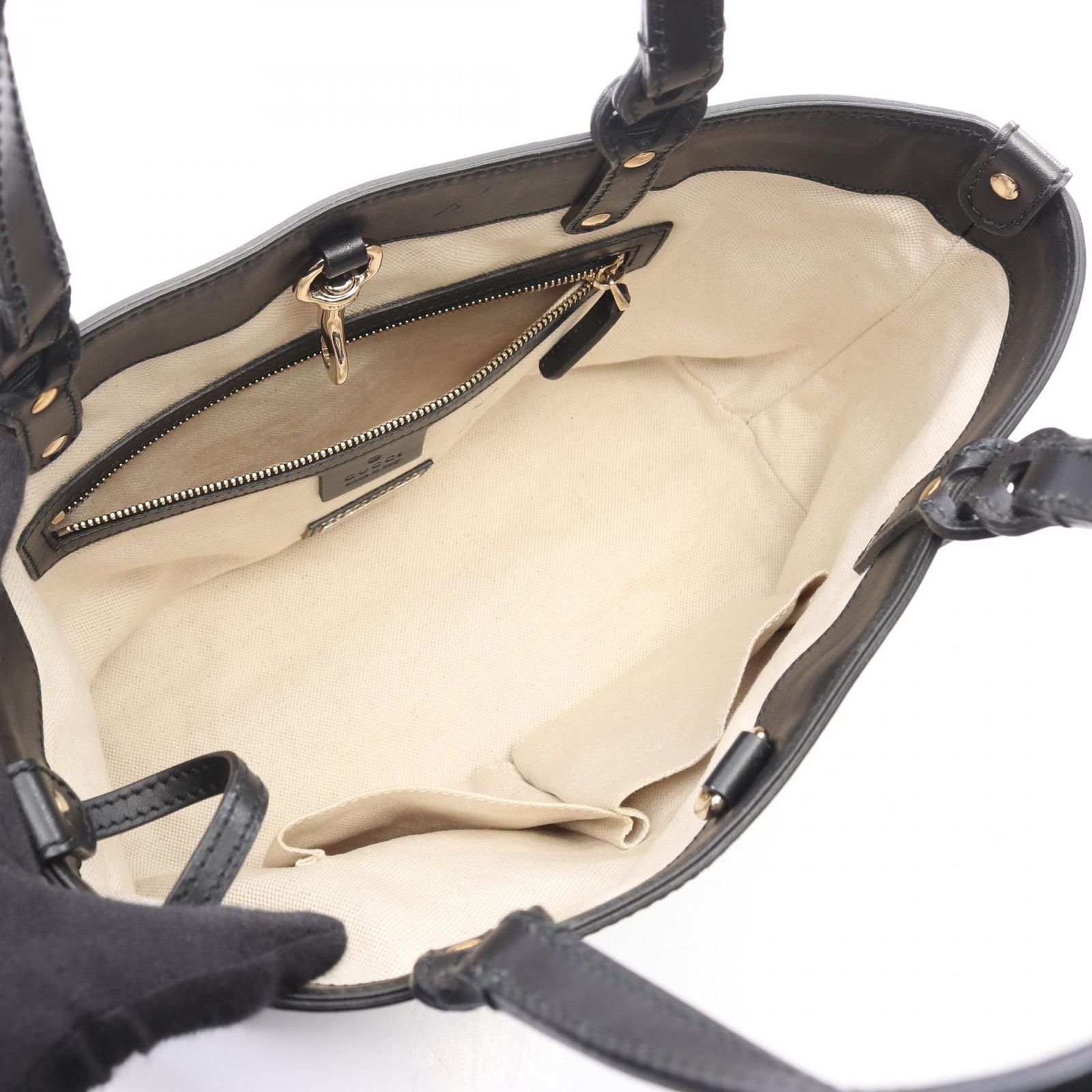 Gucci Tote Guccissima Black Leather Microguccissima — view 3