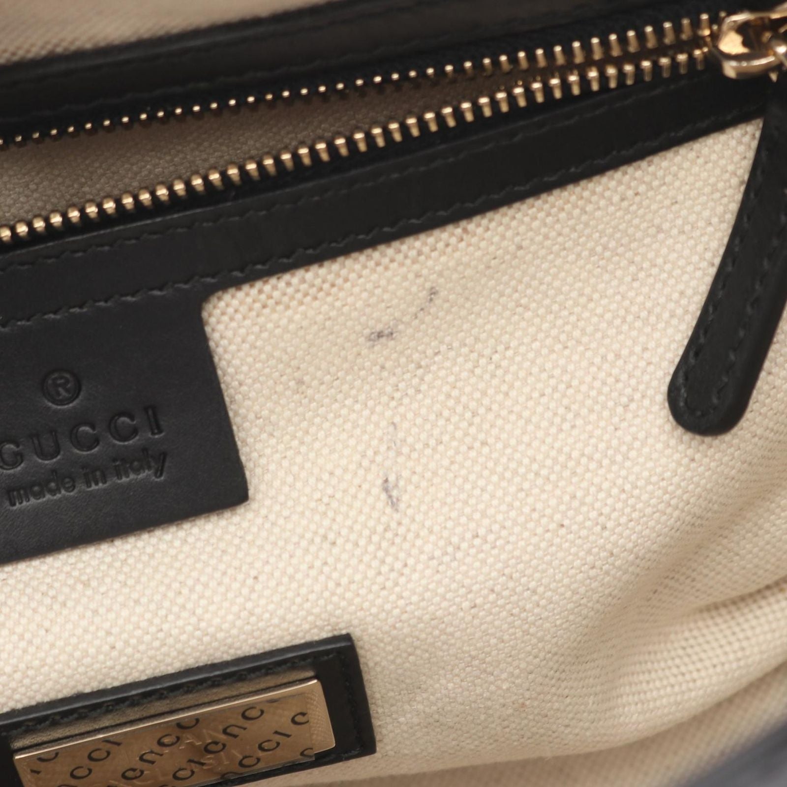 Gucci Tote Guccissima Black Leather Microguccissima — view 5