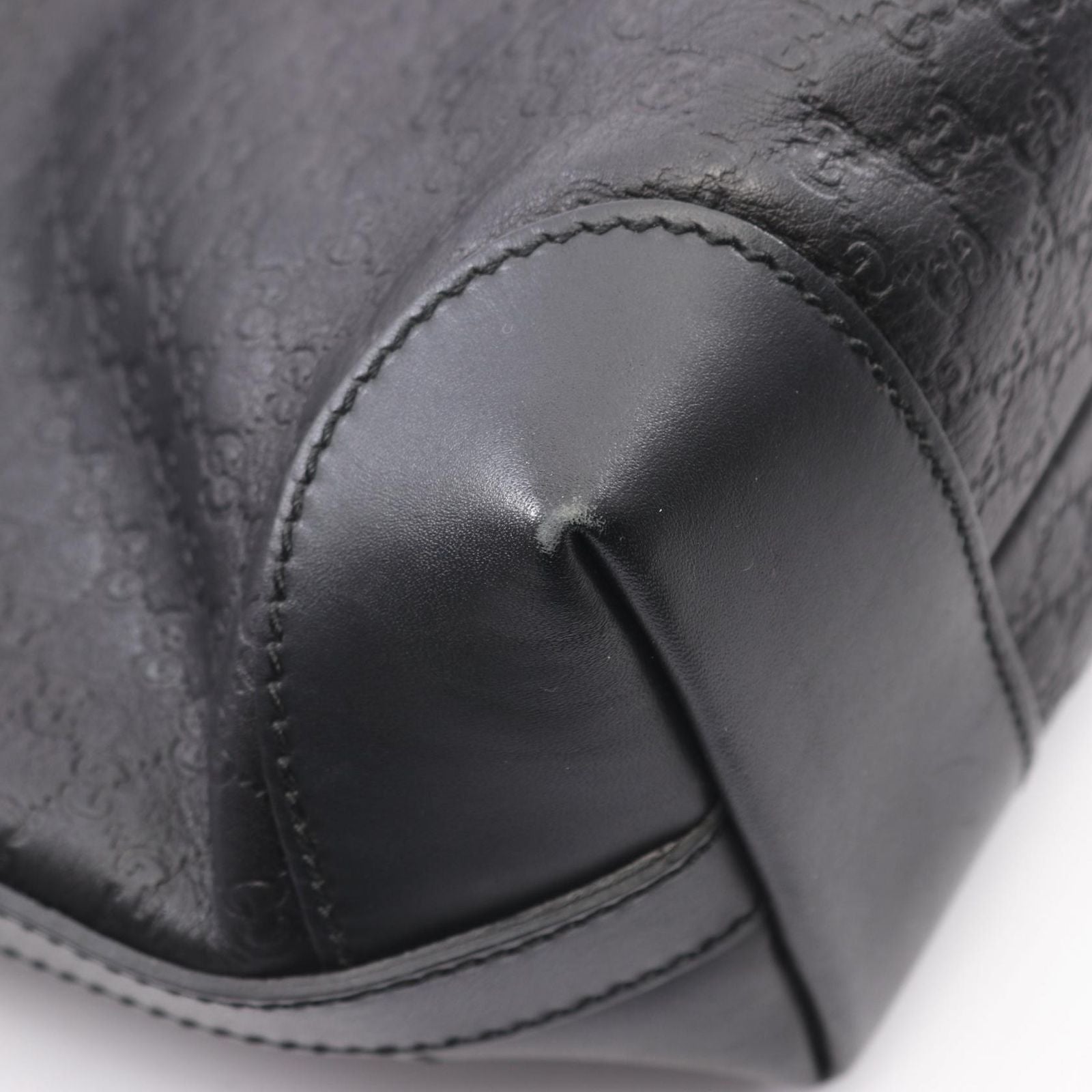 Gucci Tote Guccissima Black Leather Microguccissima — view 6