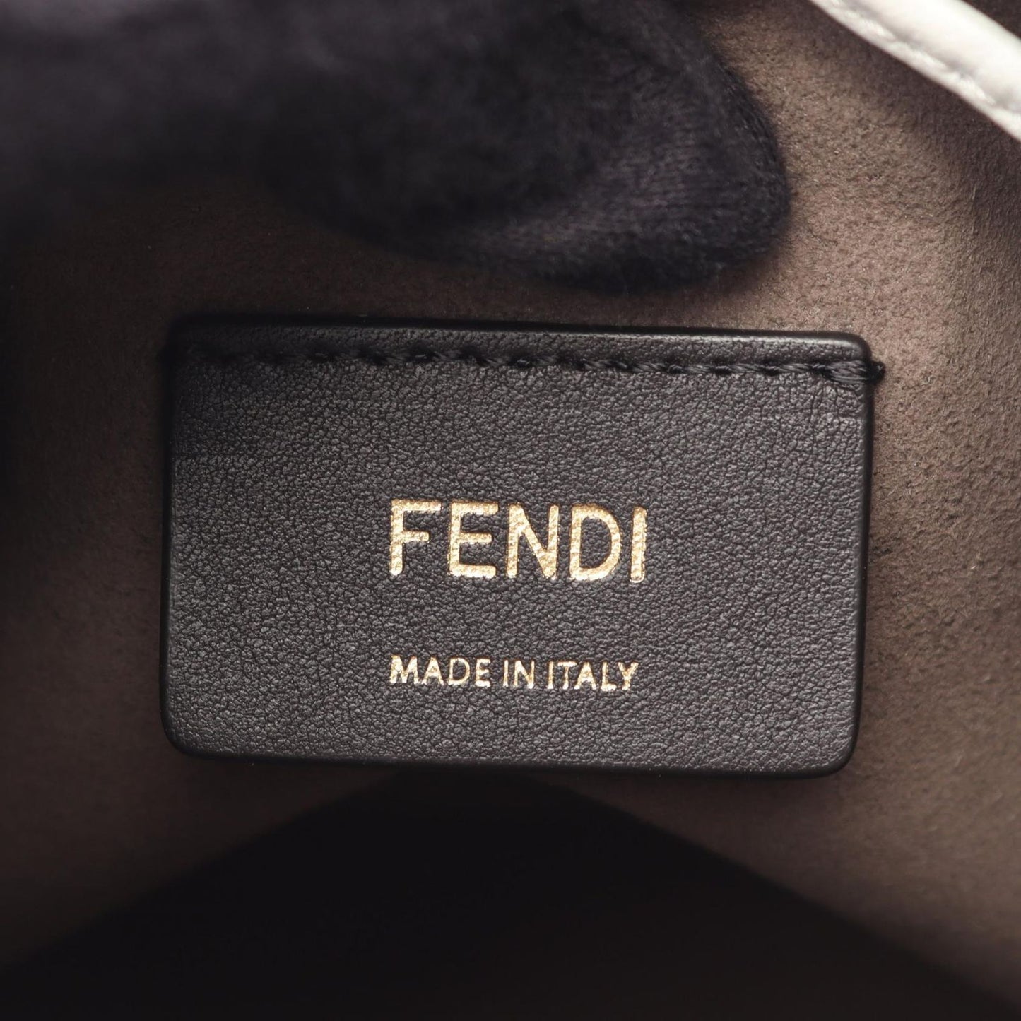 Fendi Handbag Fila Mini Monttrezzo 2-Way White Navy Leather Mont Trezzo — view 4