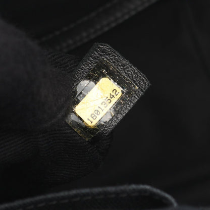 Chanel Tote Quilted Black Caviar Leather CC Logo Chain — view 5