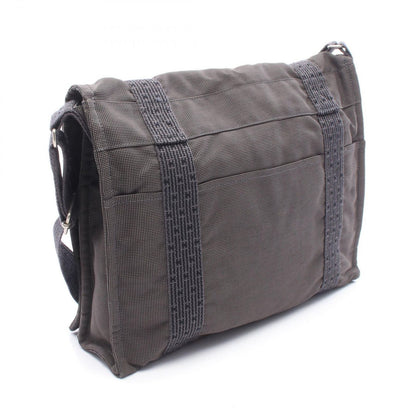 Hermes Shoulder Bag Her Line Besace Gray Canvas — view 2