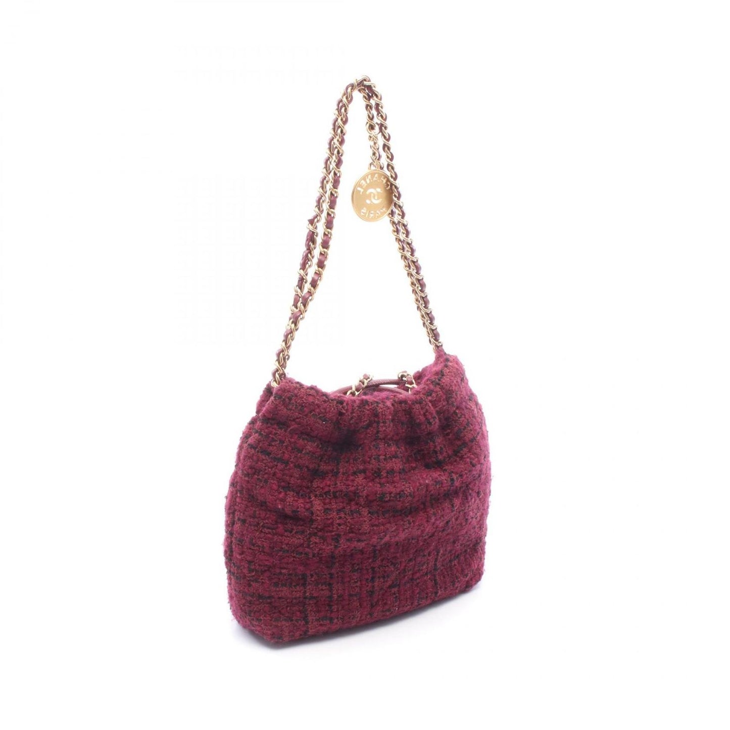 Chanel Shoulder Bag 22 Mini Winered Leather 22 Quilted Chain — view 2