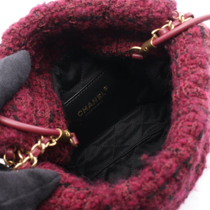 Chanel Shoulder Bag 22 Mini Winered Leather 22 Quilted Chain — view 3