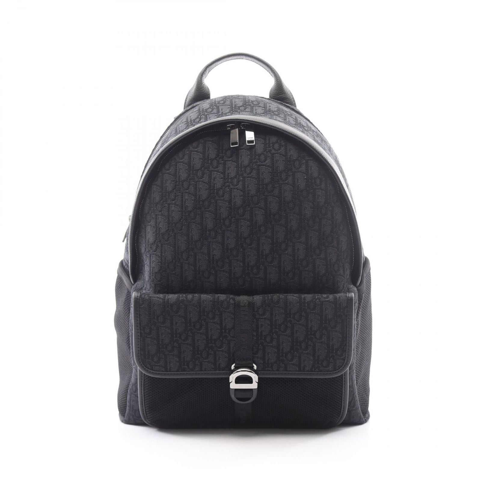 Dior Dior Backpack Back 8 Oblique Black Canvas Leather 8 Backpack