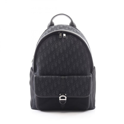 Dior Dior Backpack Back 8 Oblique Black Canvas Leather 8 Backpack