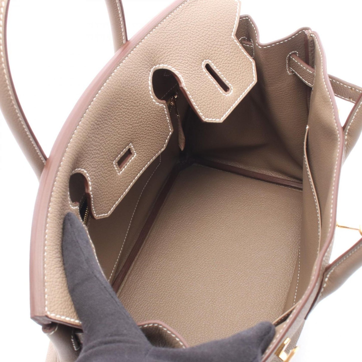 Hermes Handbag Birkin 30 Etoupe — view 3