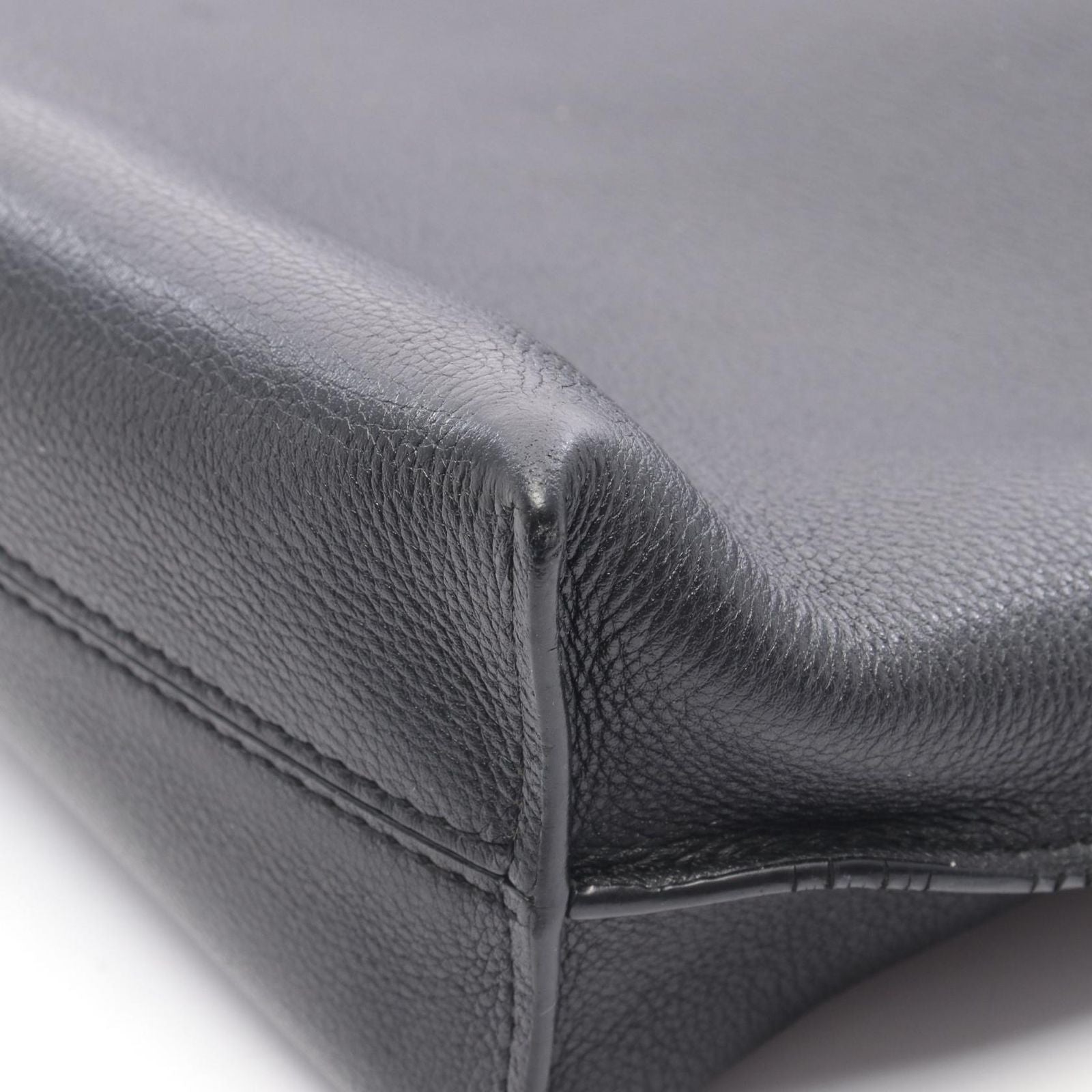 Loewe Shoulder Bag T Messenger Black Leather — view 6