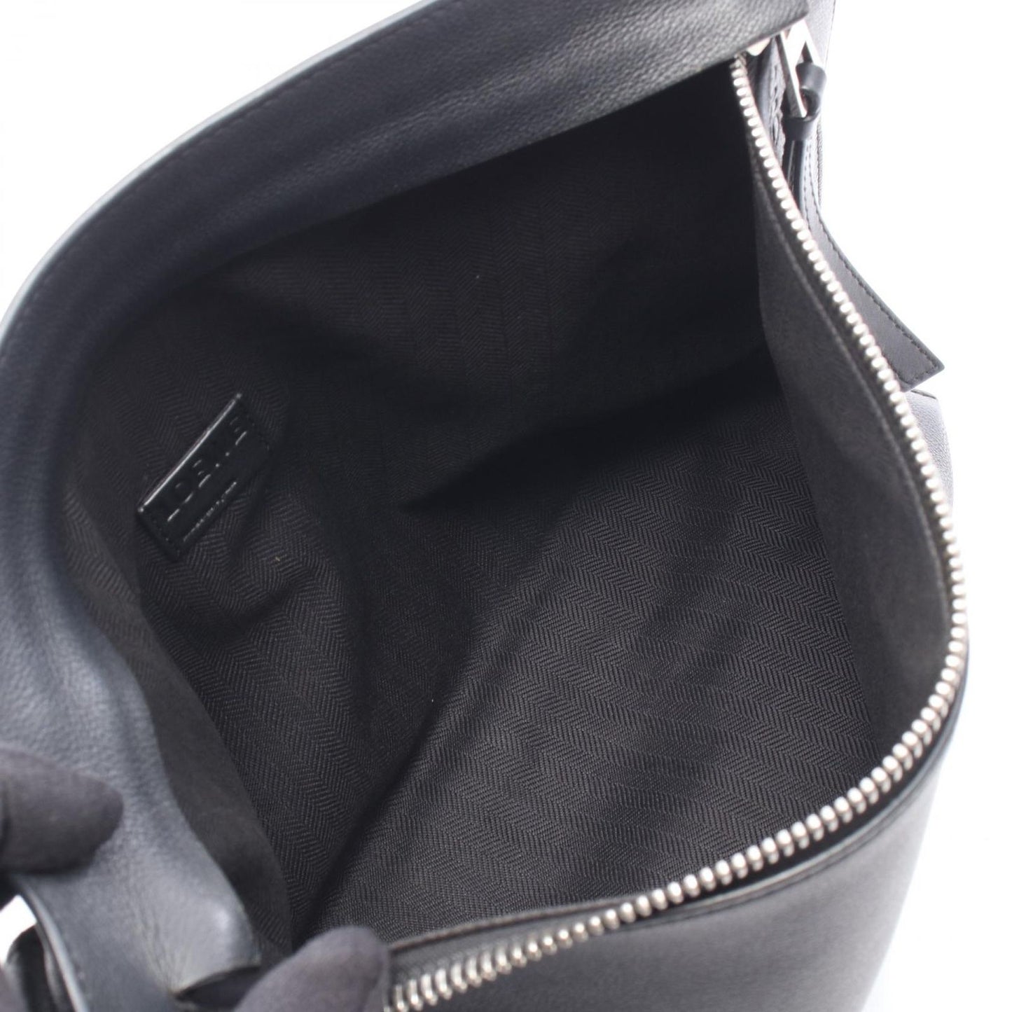 Loewe Shoulder Bag T Messenger Black Leather — view 3