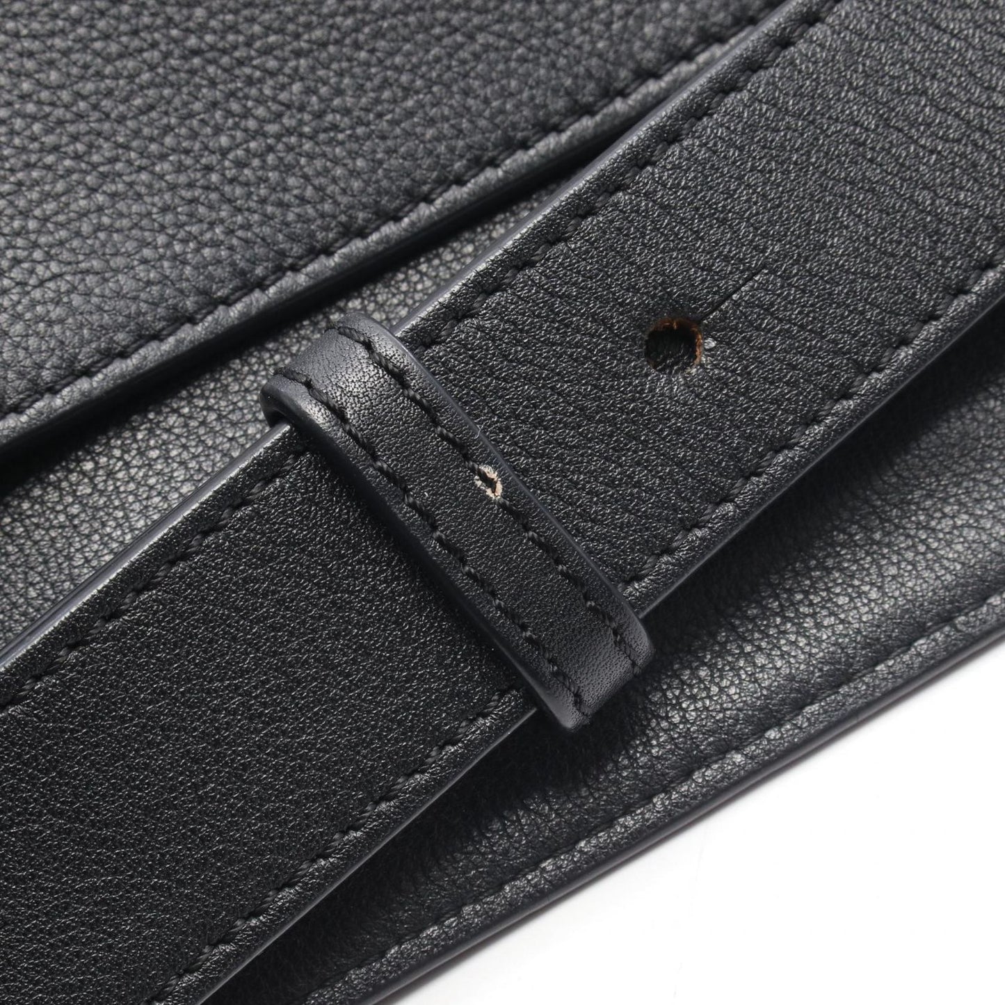 Loewe Shoulder Bag T Messenger Black Leather — view 8