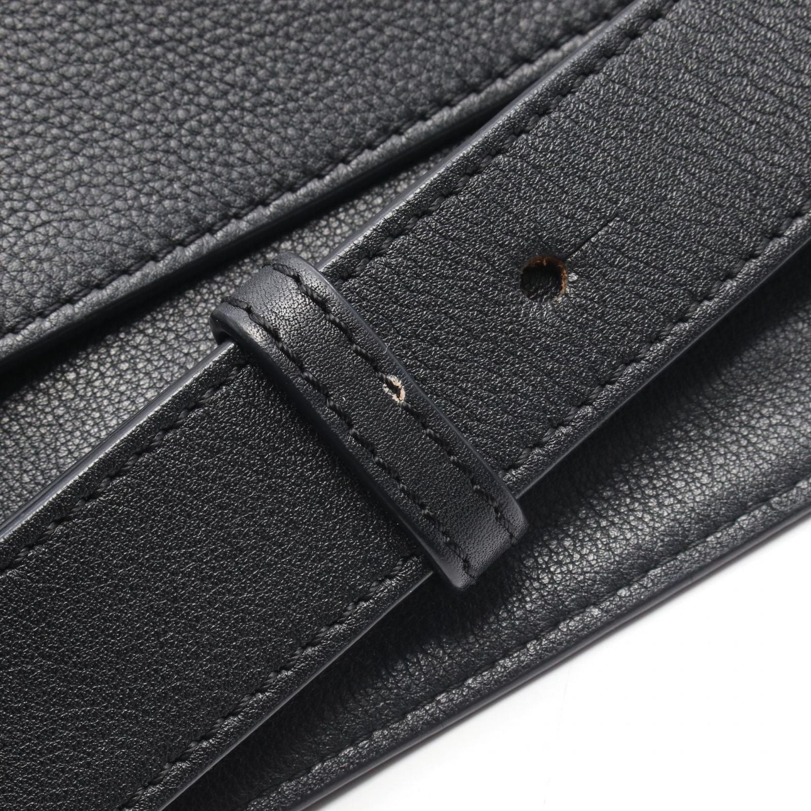 Loewe Shoulder Bag T Messenger Black Leather — view 8