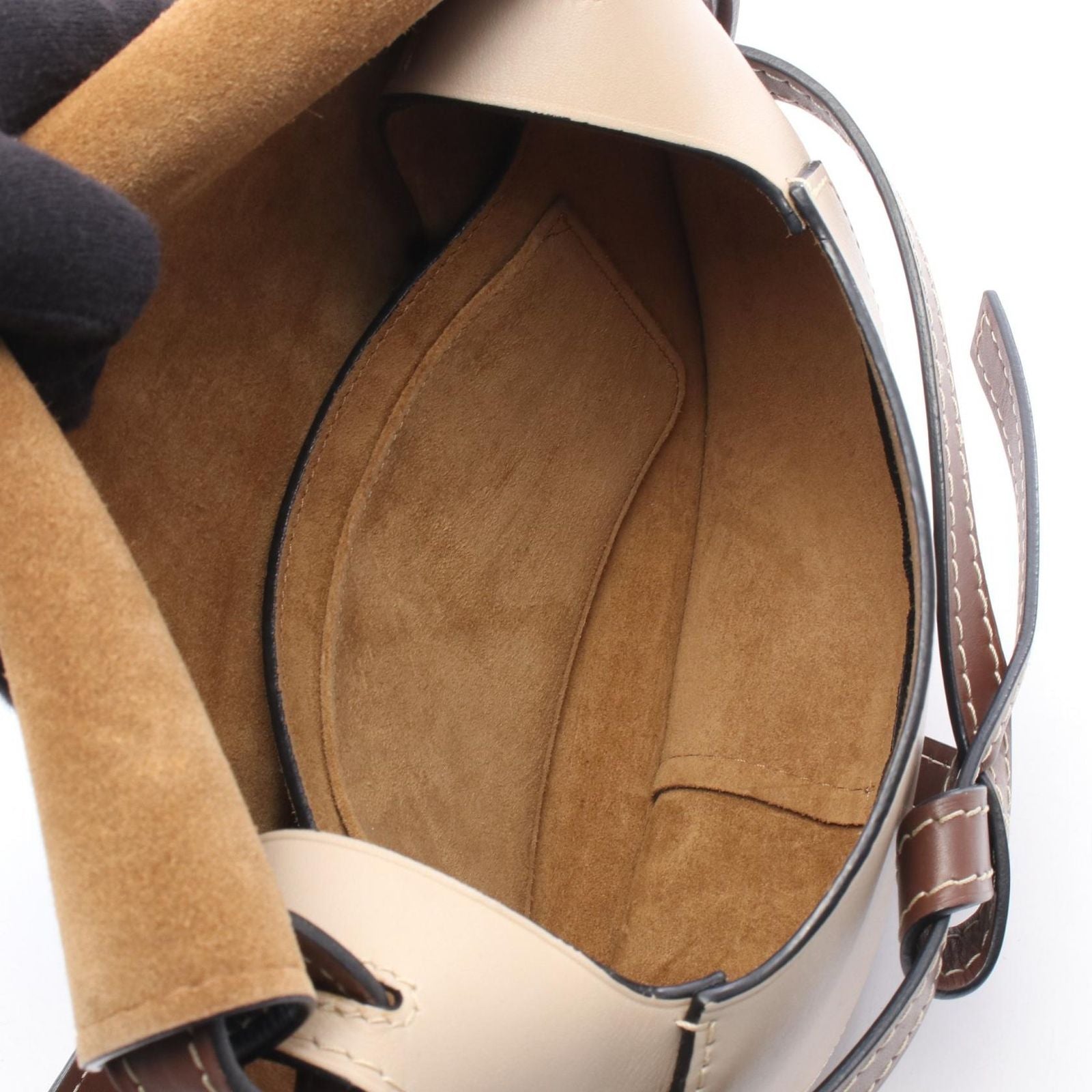 Loewe Shoulder Bag Navy Gray Ju Leather — view 3