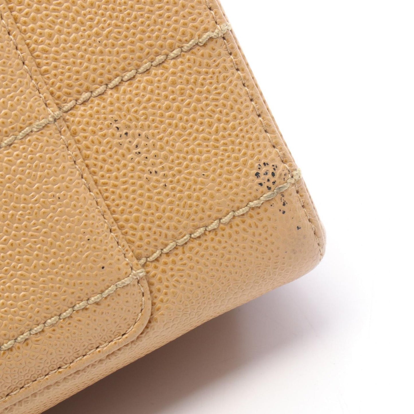 Chanel Tote Choco Bar Beige Caviar Leather Bar Chain — view 8