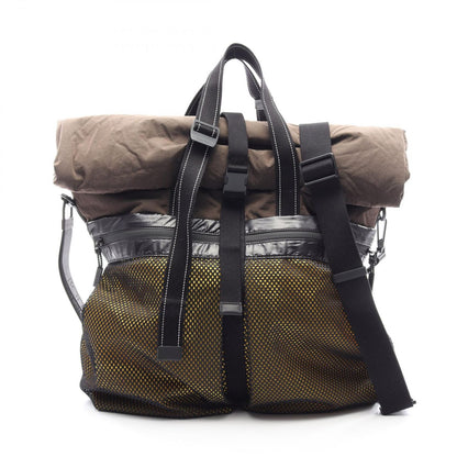 Bottega Veneta Tote 2-Way Brown Black Nylon