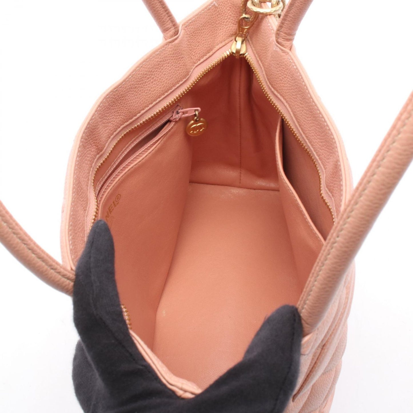 Chanel Tote Medallion ralpink Caviar Leather — view 3
