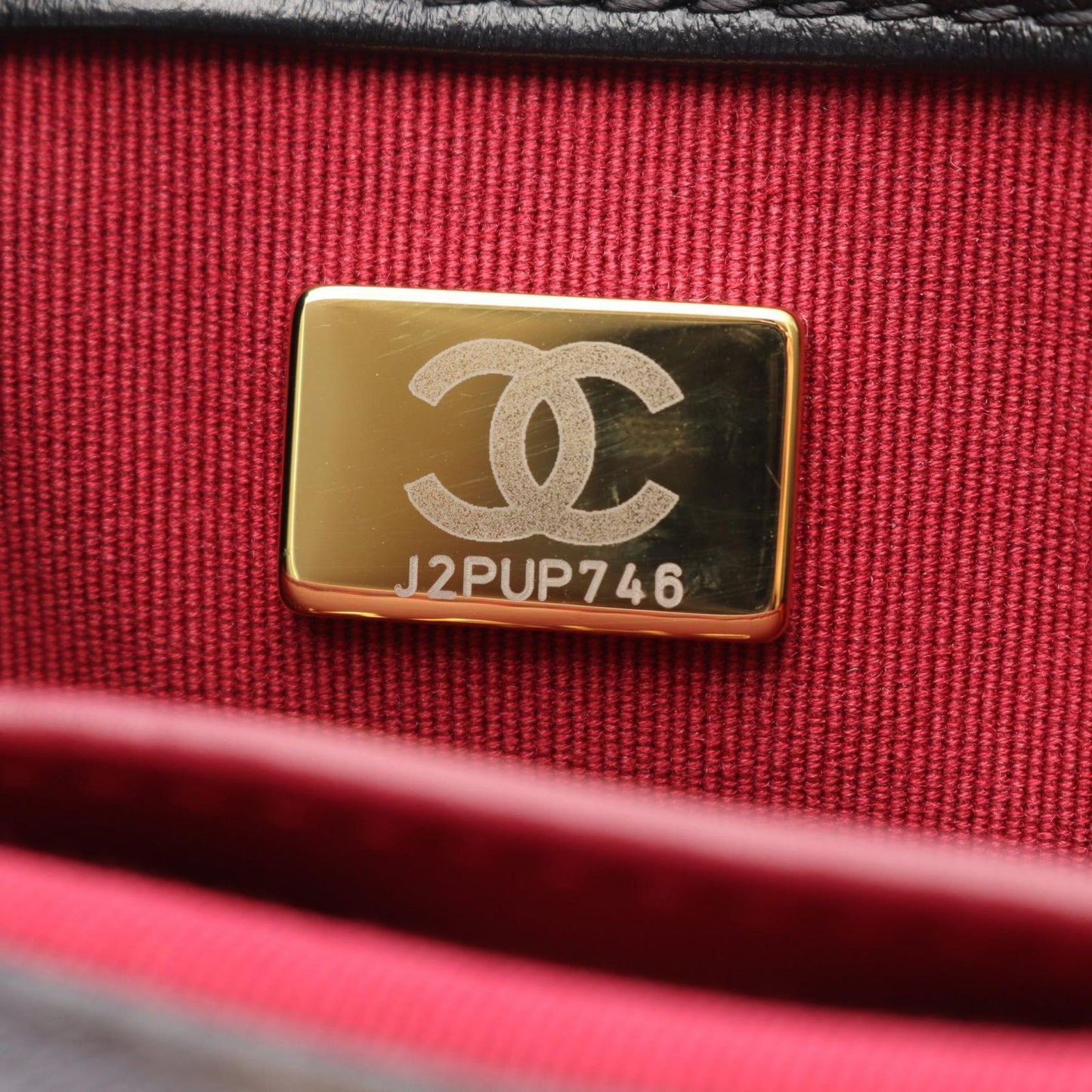 Chanel Shoulder Bag Mini Matelasse Black Lambskin Chain — view 5