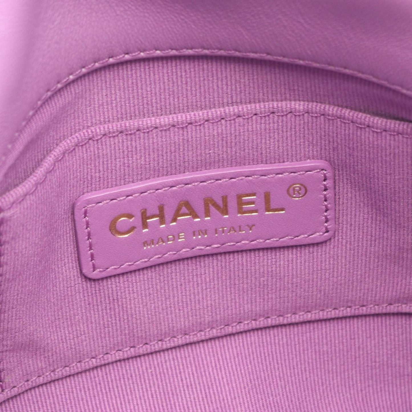 Chanel Shoulder Bag Mini Matelasse Combinationhardware Purple Lambskin Chain — view 4