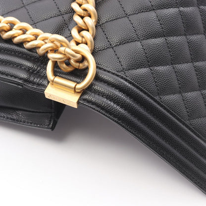 Chanel Shoulder Bag chanel Black Caviar Leather Chain — view 6