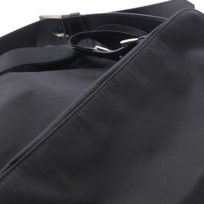 Prada Backpack Back Re-Nylon 2-Way Black Nylon Leather Triangle Logo Backpack — view 6