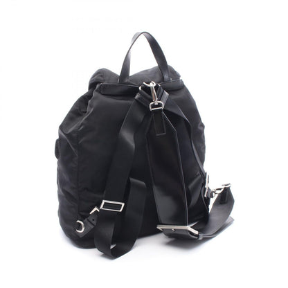 Prada Backpack Back Re-Nylon 2-Way Black Nylon Leather Triangle Logo Backpack — view 2