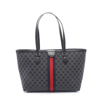 Gucci Tote The Hacker Project Black Canvas Leather