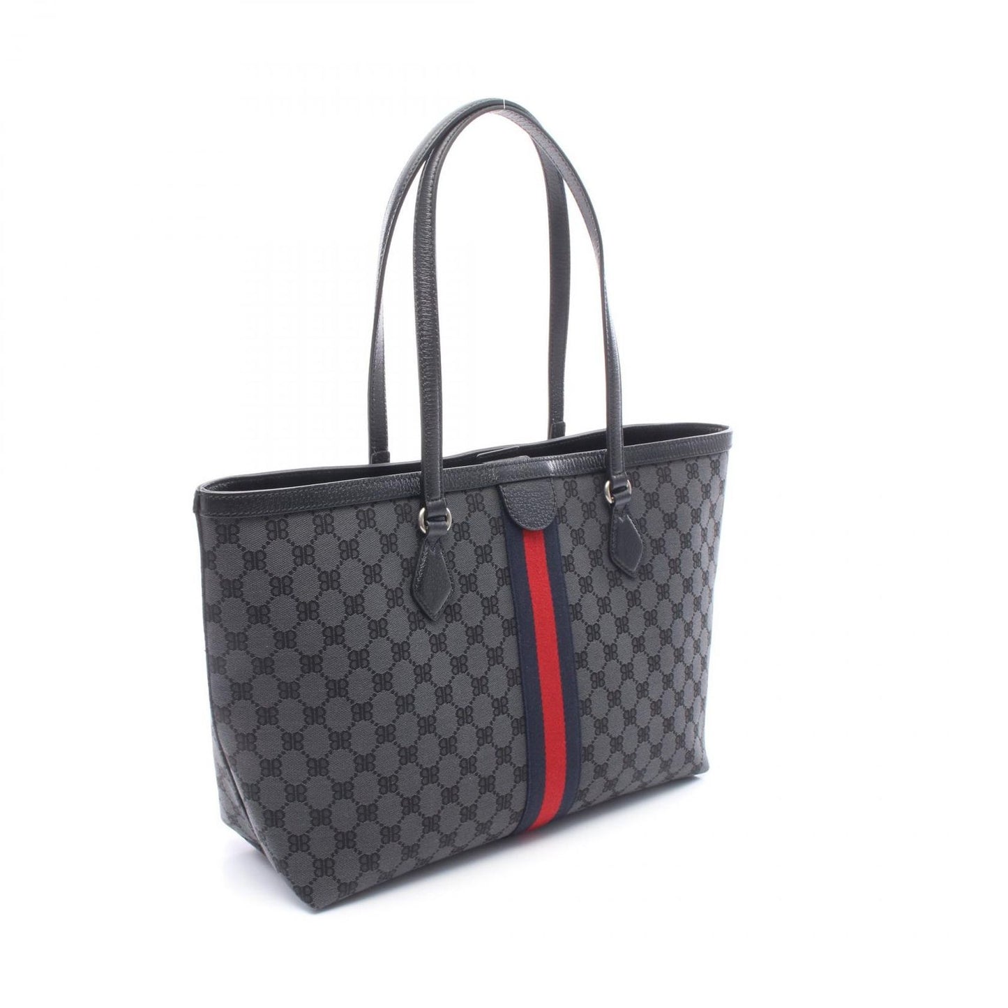 Gucci Tote The Hacker Project Black Canvas Leather — view 2