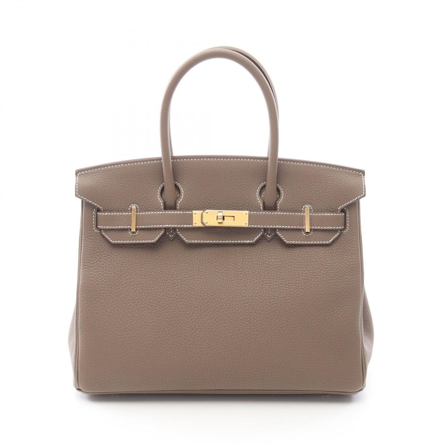 Hermes Handbag Birkin 30 Etoupe Leather