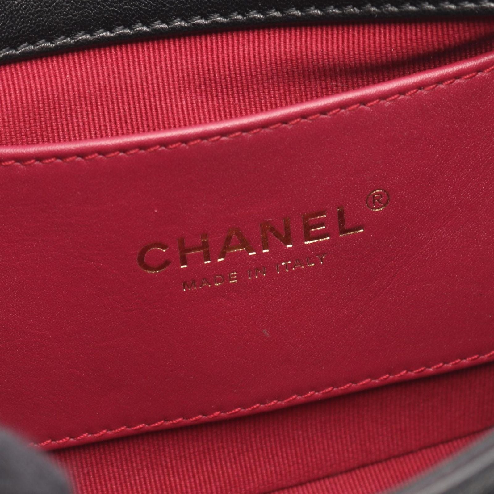 Chanel Shoulder Bag Quilted Black Leather Flap — view 4