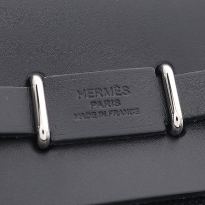 Hermes Shoulder Bag Herbag Zip Mini Black Canvas Leather — view 4