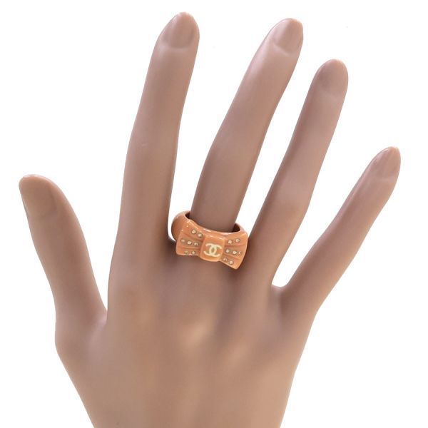 Chanel Ribbon Ring Orange — view 7